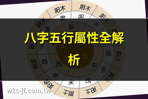 八字五行屬性全解析 | 快速查八字五行屬性 | 五行屬性與命運關係 | 八字五行屬性查詢表